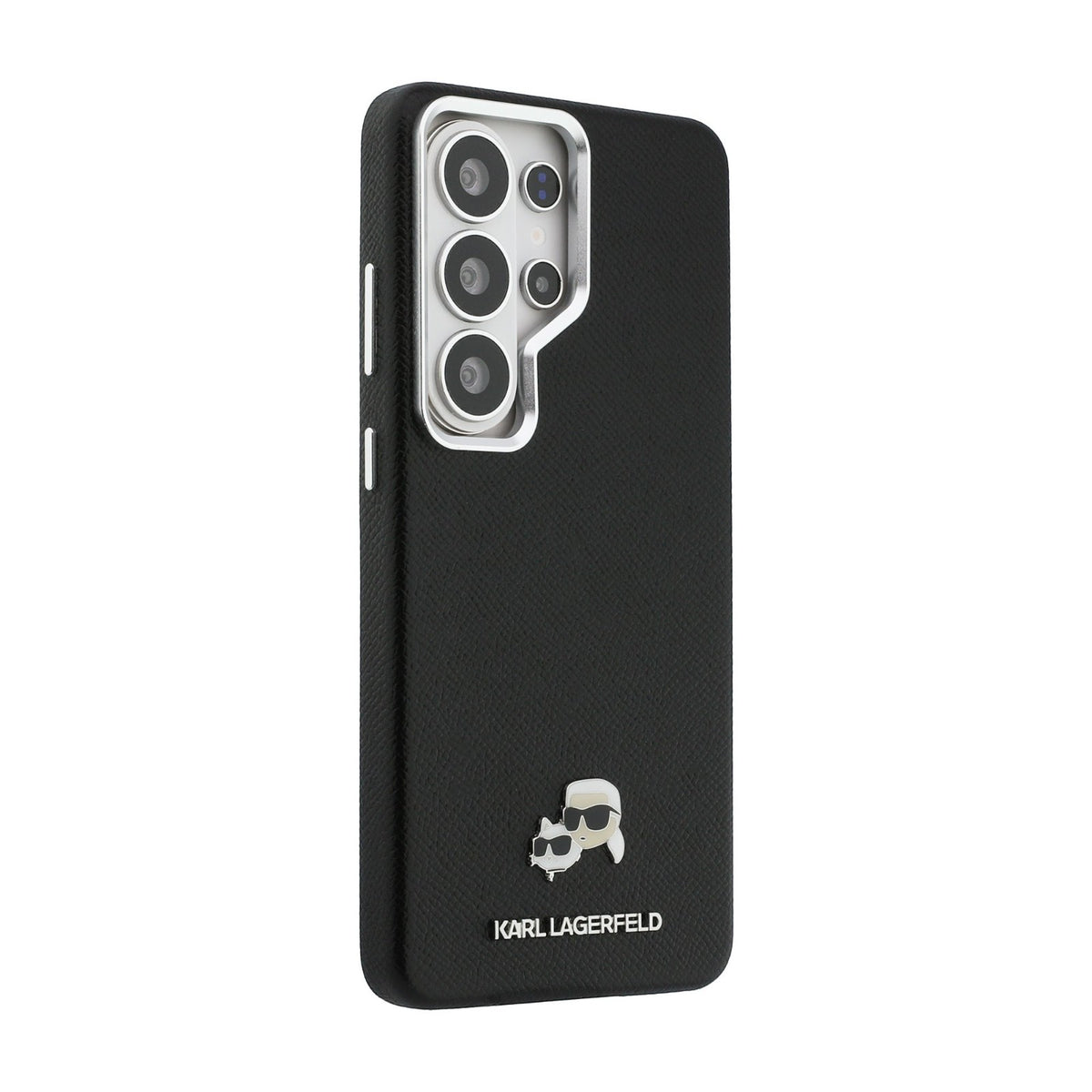 Karl Lagerfeld Grained PU Leather K&CH Heads Magnetic Case for Samsung Galaxy S26 Ultra Black