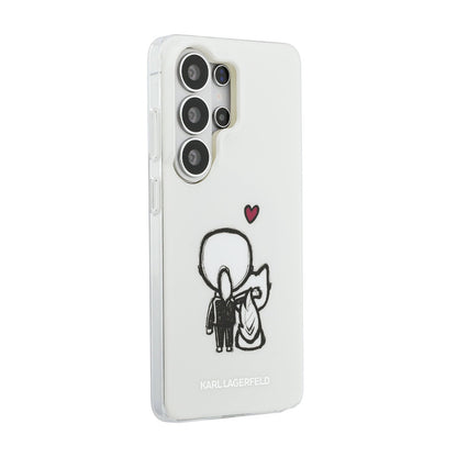 Karl Lagerfeld IML K&CH Back Logo Magnetic Case for Samsung Galaxy S26 Ultra Transparent