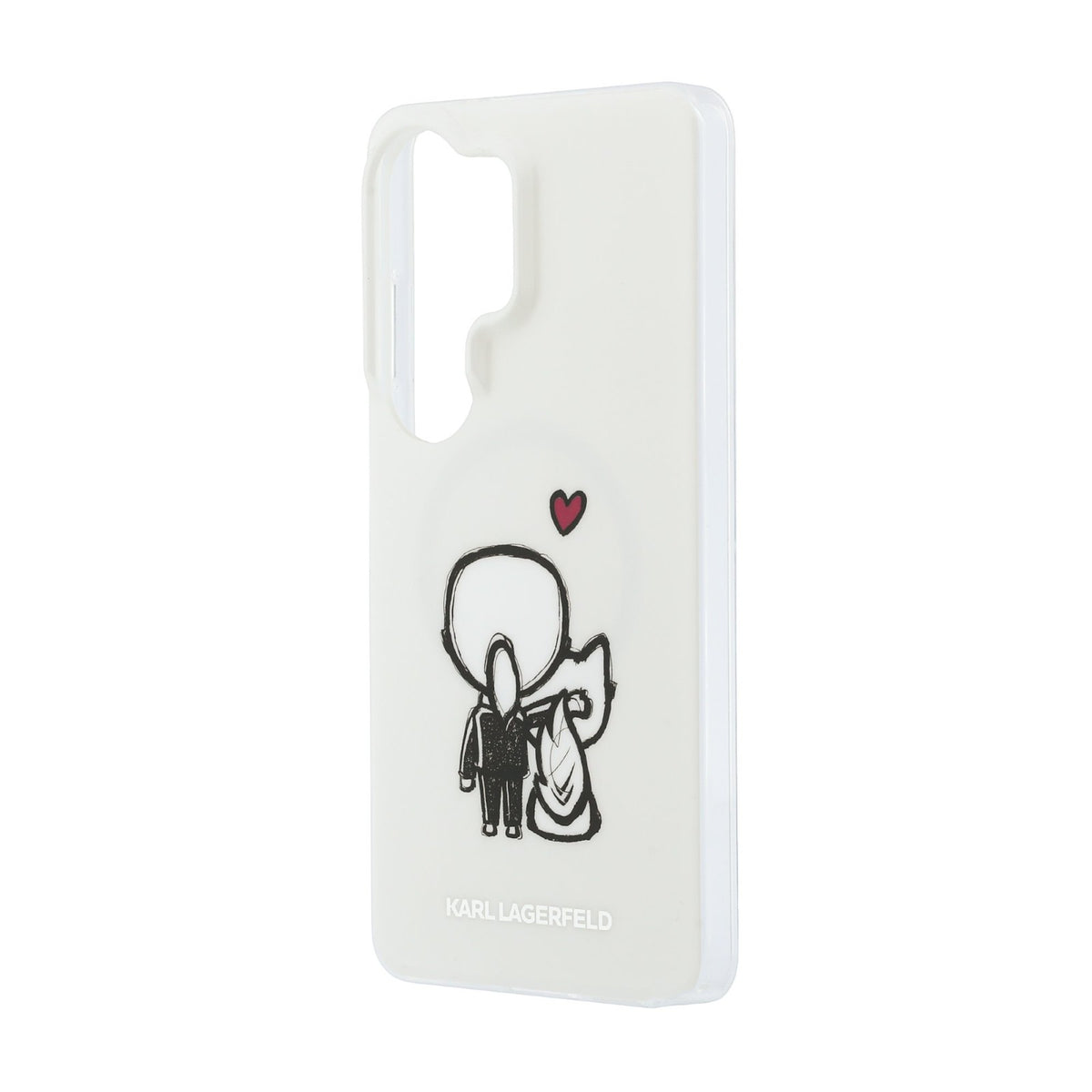 Karl Lagerfeld IML K&CH Back Logo Magnetic Case for Samsung Galaxy S26 Ultra Transparent