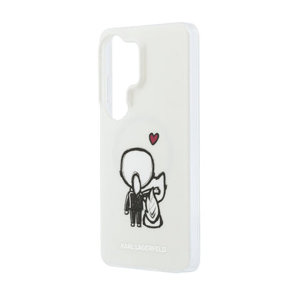 Karl Lagerfeld IML K&CH Back Logo Magnetic Case for Samsung Galaxy S26 Ultra Transparent