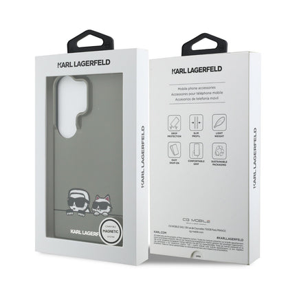 Karl Lagerfeld IML K&CH Peekaboo Logo Magnetic Case for Samsung Galaxy S26 Ultra Black