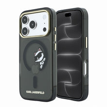 Karl Lagerfeld IML Choupette Peekaboo Magsafe Case for iPhone 18 Pro Black
