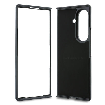 Karl Lagerfeld PU Karl and Choupette Heads Magnetic Case for Samsung Galaxy Z Fold 8 Ultra Black
