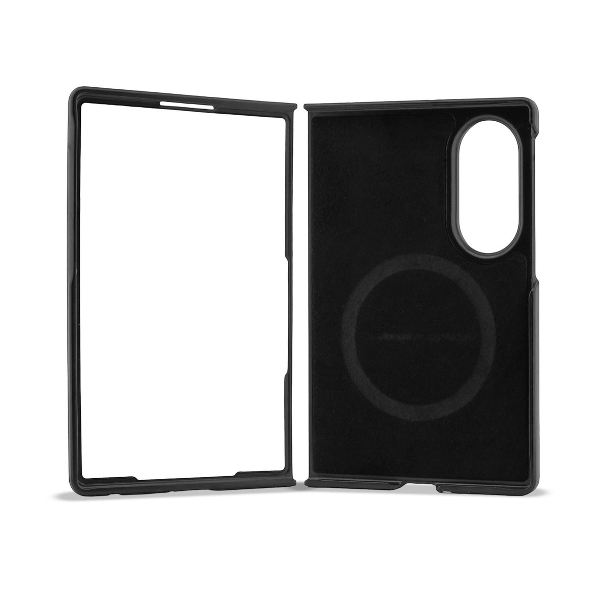 BMW M PU Perforated Tricolor Stripe Magnetic Case for Samsung Galaxy Z Fold 8 Black
