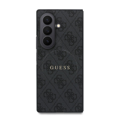 Guess PU Leather 4G Magnetic Case for Samsung Galaxy Z Fold 8 Ultra Black