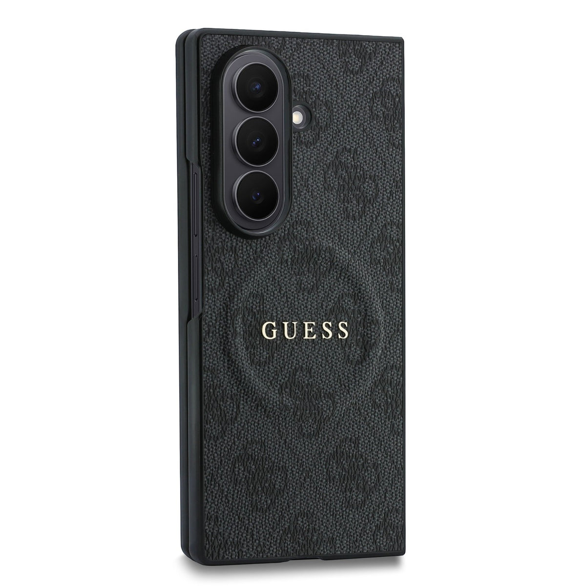 Guess PU Leather 4G Magnetic Case for Samsung Galaxy Z Fold 8 Ultra Black