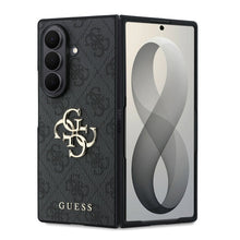 Guess PU 4G Metal Logo Case for Samsung Galaxy Z Fold 8 Ultra Grey
