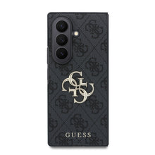 Guess PU 4G Metal Logo Case for Samsung Galaxy Z Fold 8 Ultra Grey