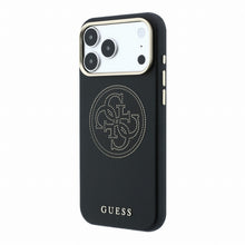 Guess PU Semi Wrap Perforated 4G Logo MagSafe Case for iPhone 18 Pro Max Black