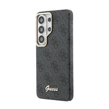 Guess PU 4G Script Metal Logo Magnetic Case for Samsung Galaxy S26 Ultra Black